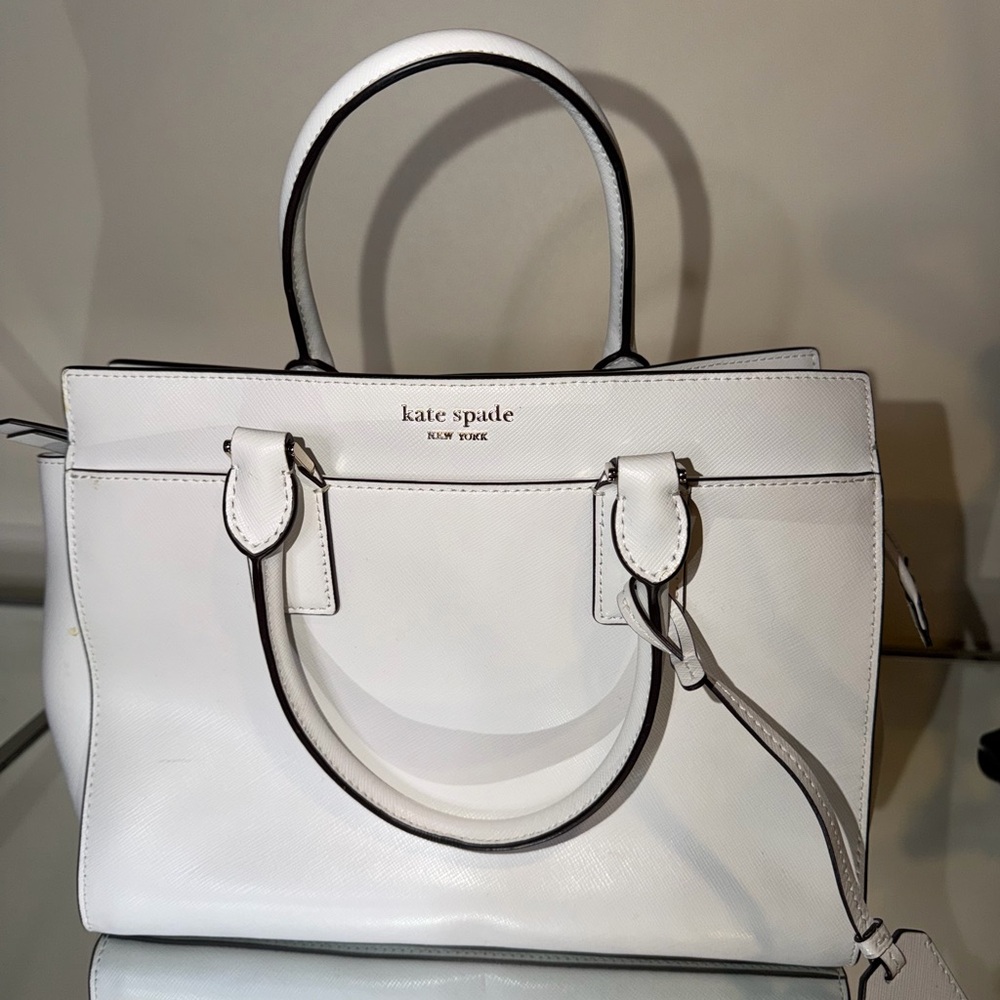 Kate Spade White Satchel Bag